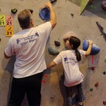 Climbing coach - young apprentice